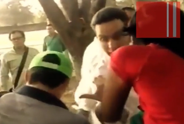 VIDEO: Gobernador de Chiapas cachetea a un asistente