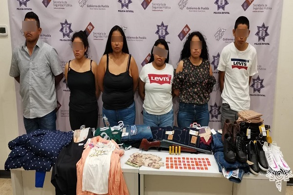 SSP Puebla detiene a seis ladrones implicados en más de 15 robos en Tlacotepec