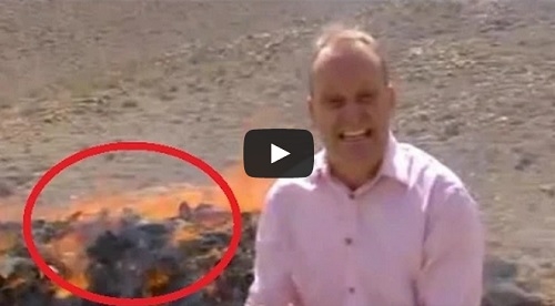 VIDEO: Corresponsal se intoxica en quema de drogas y se carcajea en TV