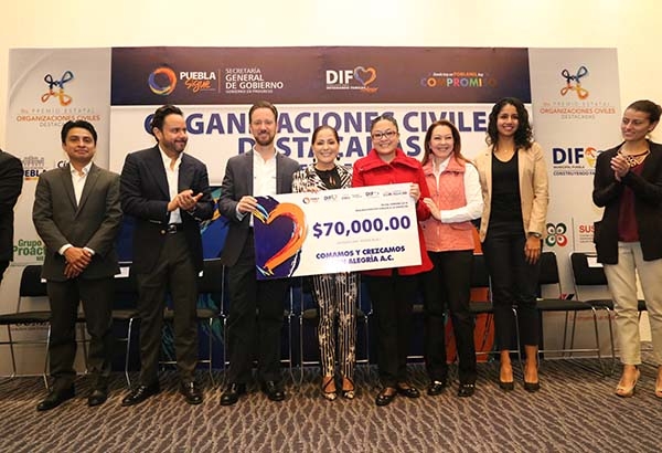 Dinorah López de Gali encabeza entrega del Premio Estatal de las Organizaciones Civiles Destacadas