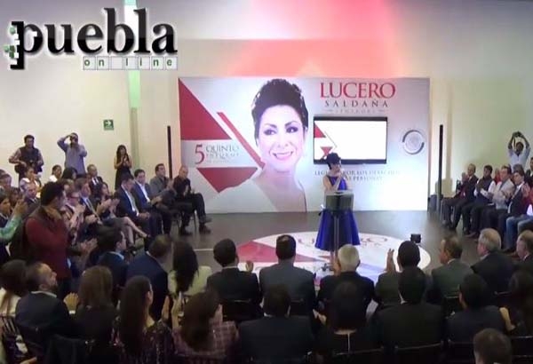 Lucero Saldaña rinde su quinto informe como senadora