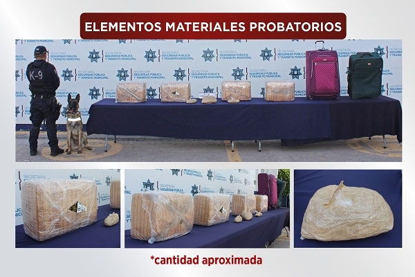 Localizan 42 kilos de marihuana y envoltorios con drogas en la CAPU