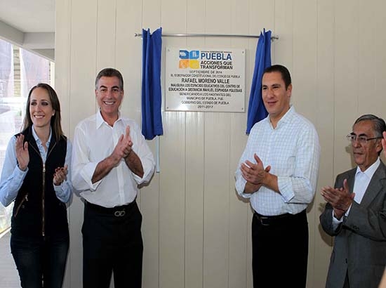 RMV y Gali inauguran Centro de Educación a Distancia al nororiente de Puebla capital