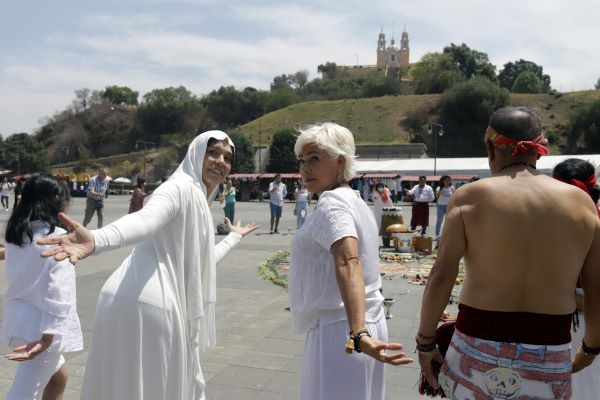 Rituales por equinoccio se realizaron en parque adjunto a pirámide de Cholula