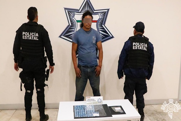 Narcomenudista con 90 dosis de droga es asegurado en Las Carmelitas