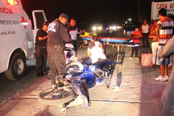 Motocicista perdió dedos de la mano y pie al ser atropellado en Tehuacán