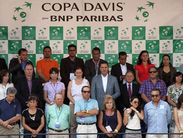 Copa Davis en Puebla; RMV asistió a la  inauguración
