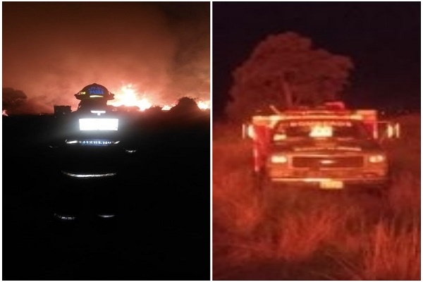 Evacúan 10 viviendas por incendio tras fuga de gas en toma clandestina entre Puebla y Tlaxcala