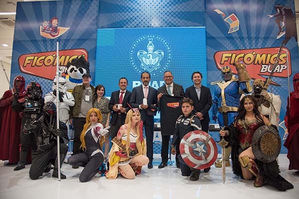 BUAP: Esparza Ortiz inauguró la Feria Internacional de Cómics 2019