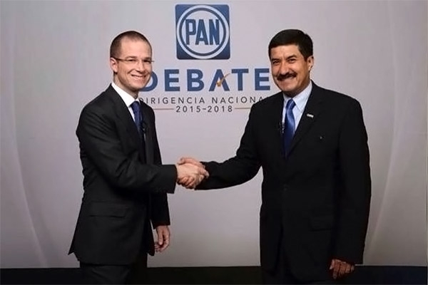 Anaya y Corral reparten acusaciones en debate por presidencia del PAN