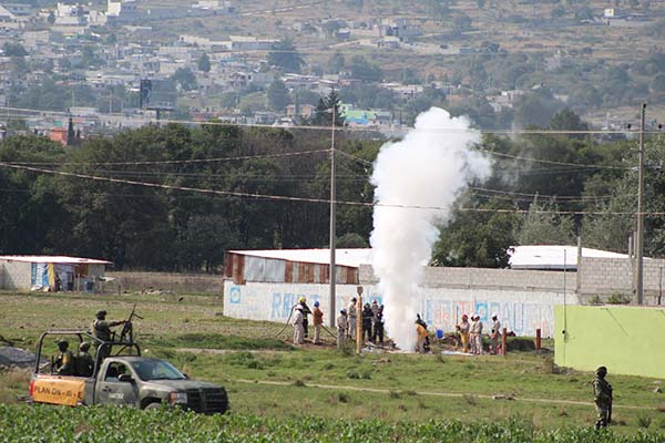 En lo que va del año Puebla reportó mil 175 tomas clandestinas de gas LP