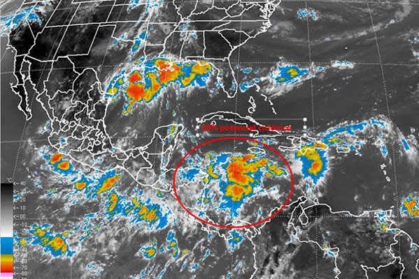 Se forma la depresión tropical número 5; lluvias intensas en Puebla