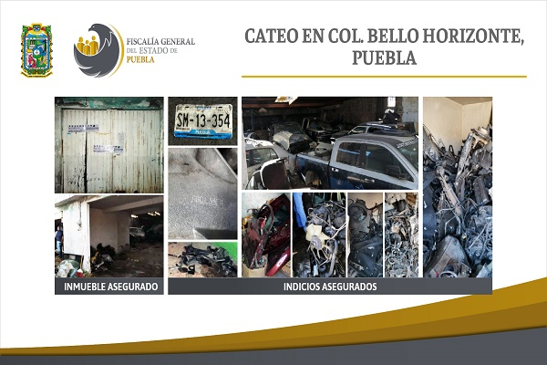 Hallan más de mil autopartes robadas tras cateo a inmueble en la colonia Bello Horizonte