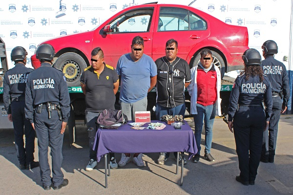 Capturan a banda de asaltantes de transporte público en Puebla