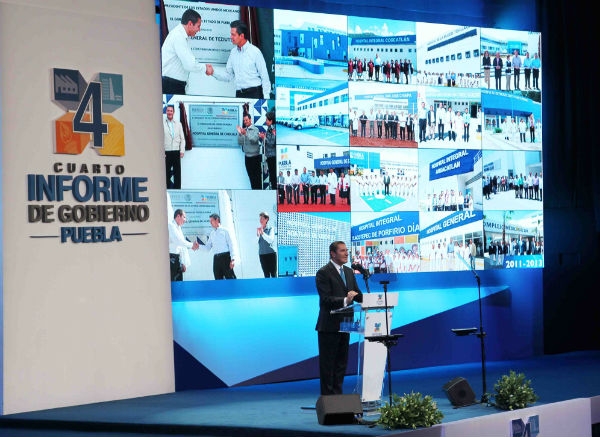 RMV en su cuarto informe: “Cada año avanzamos un sexenio” en Puebla