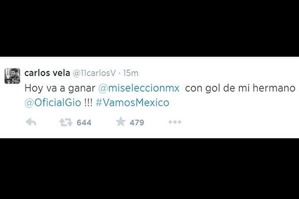 Carlos Vela vaticinó gol de Gio ante Holanda