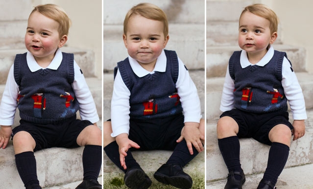Príncipe George, revelan retrato navideño