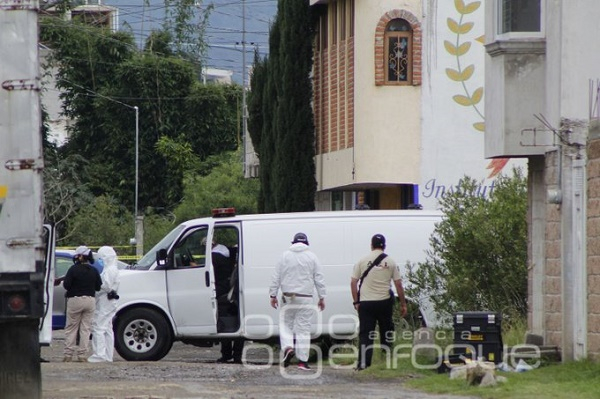 Restos humanos embolsados fueron ubicados en terreno de Jardines de Amalucan