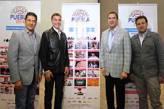 RMV y Gali presentan la Feria de Puebla 2014; prevén récord de asistencia
