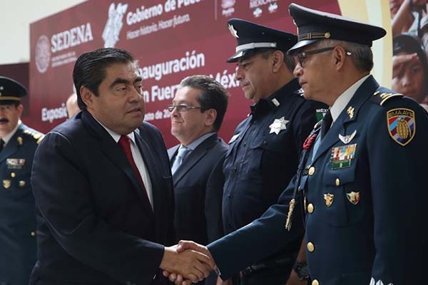 Las fuerzas armadas cuentan con el respaldo de Puebla, afirma Miguel Barbosa
