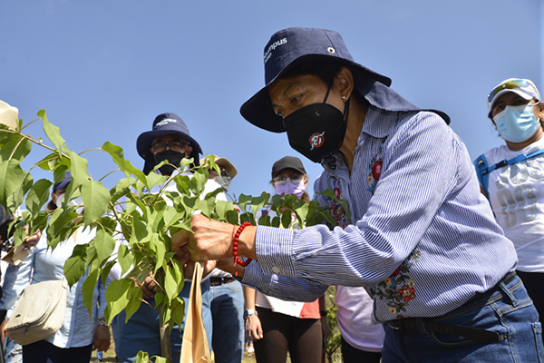 BUAP realiza jornada de reforestación en el Memorial COVID-19