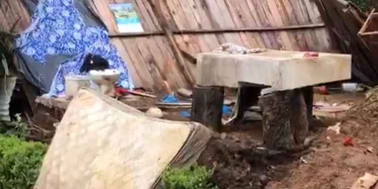 Así se salvaron de alud en Xicotepec que destrozó su vivienda