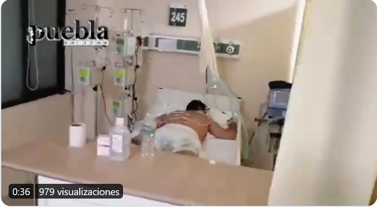 VIDEO. Así padecen enfermos COVID en el IMSS La Margarita