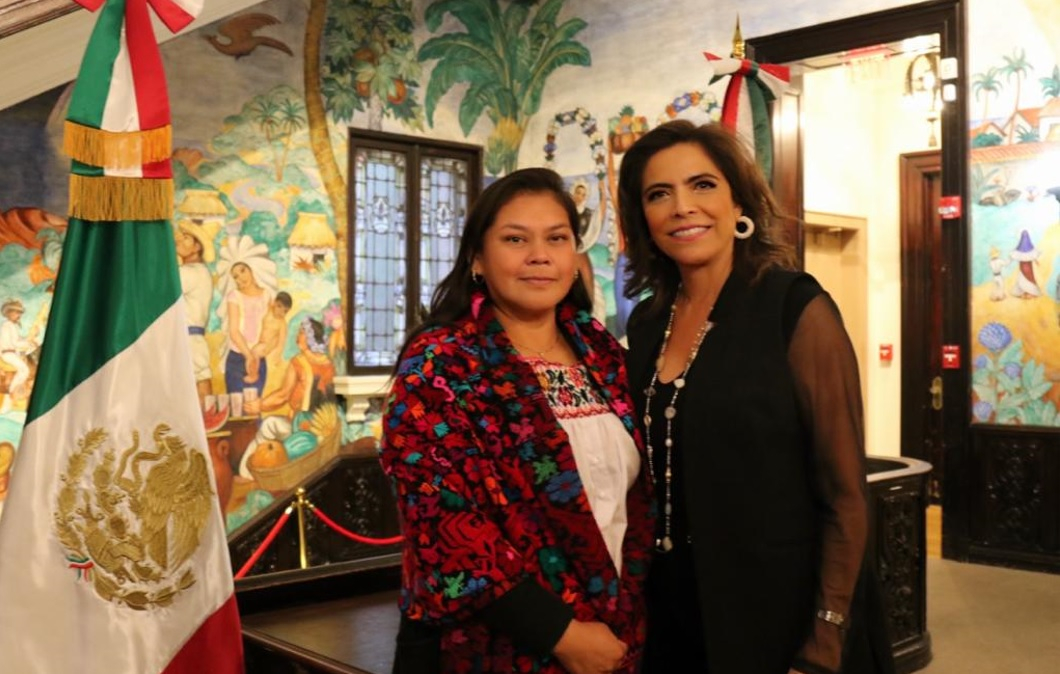 Textiles de artesanas de Hueyapan, presentes en Estados Unidos