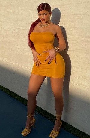 Kylie Jenner cautiva con sexy vestido en redes sociales