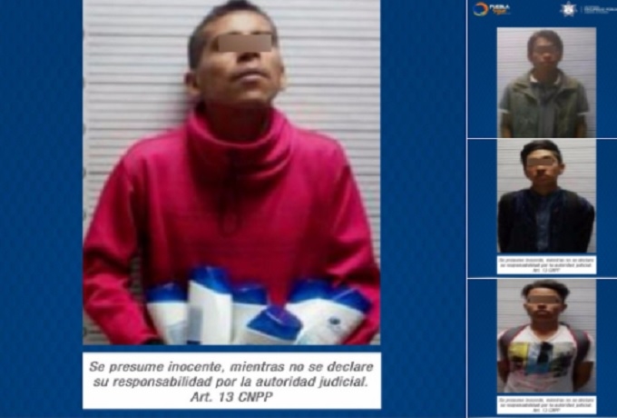 Policía de Puebla aseguró a siete personas por diversos delitos