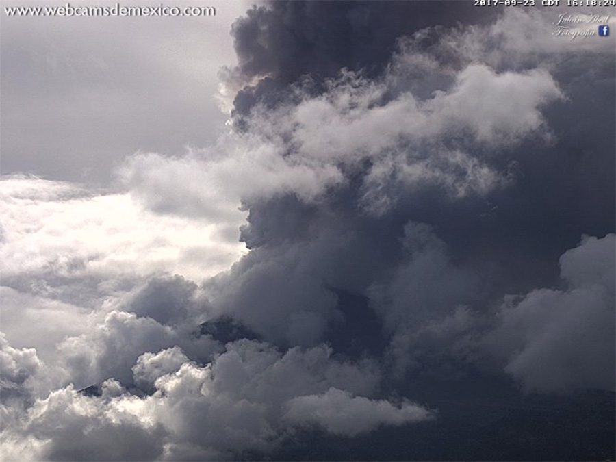 Dos explosiones del Popocatépetl éste sábado, sin relación con sismos: Cenapred