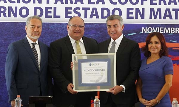 La OCDE reconoce a Puebla en materia de política regulatoria