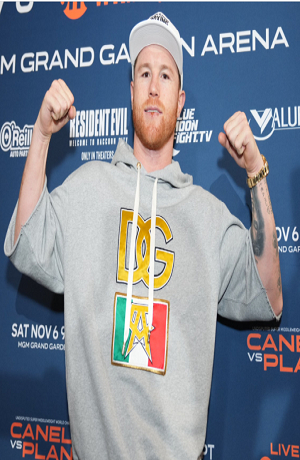 Canelo Álvarez ya está en Las Vegas para su pelea ante Caleb Plant