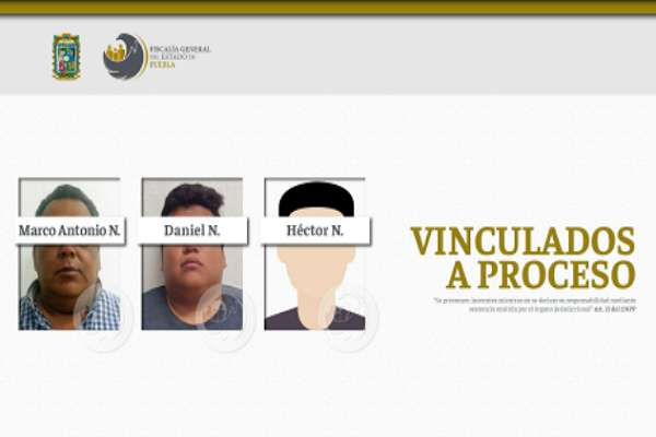 Homicidas de agente ministerial son vinculados a proceso en Puebla