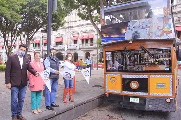 Turibuses de Puebla reanudan recorridos, con protocolos sanitarios