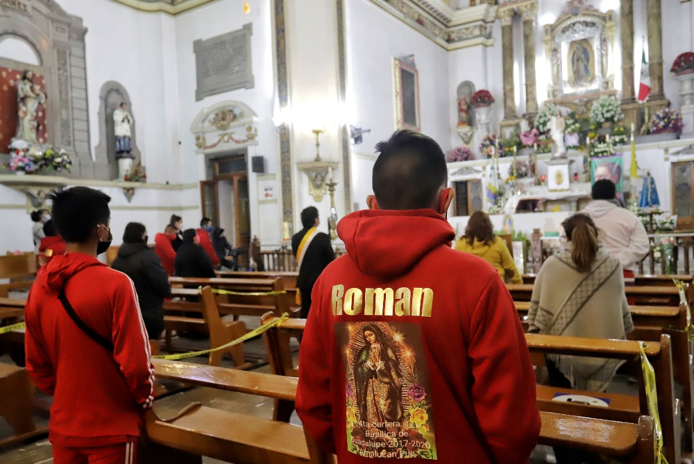 Una misa con menos de 50 personas y mini rodada ciclista para la Guadalupana en Puebla