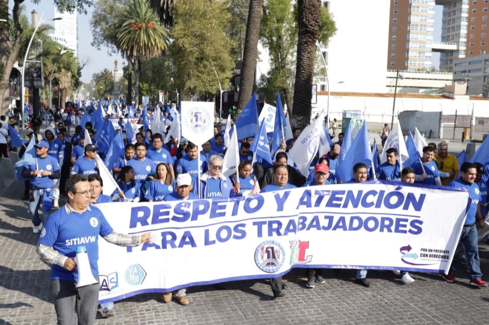 FOTOS. Así fue el desfile del Día del Trabajo en Puebla