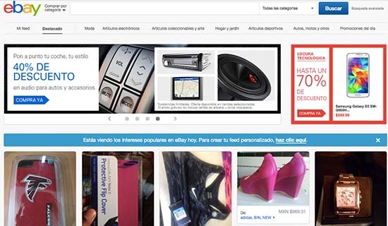 eBay quiere seducir a los mexicanos con páginas locales