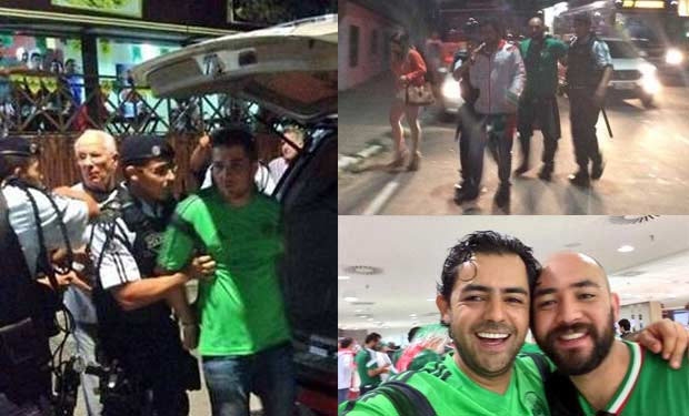 Absuelven a mexicanos detenidos en Mundial de Brasil