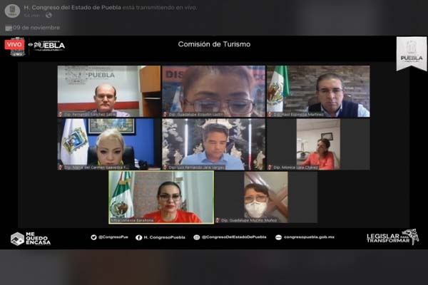 Secretaria de Turismo comparece en comisión del Congreso de Puebla