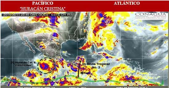 Por Cristina seguirán lluvias fuertes en Puebla