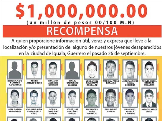 Estos son, con nombre y apellido, los 43 normalistas de Ayotzinapa desaparecidos