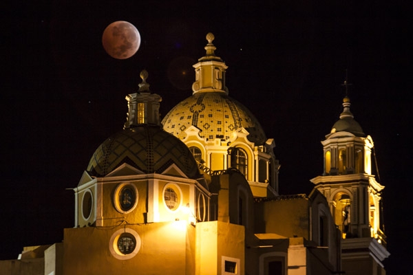 FOTOS: Así se vio la Luna de Sangre en Puebla y México