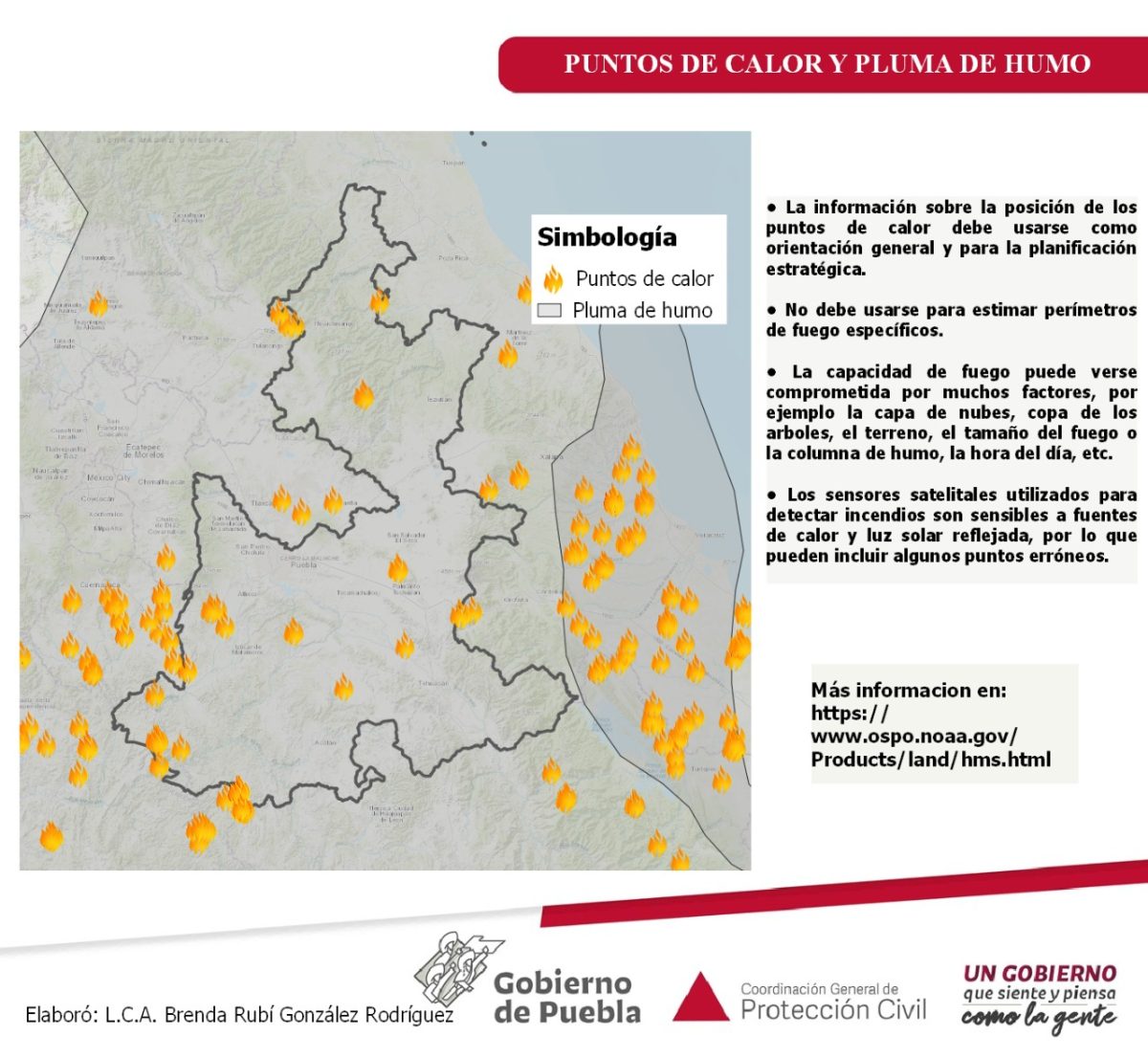 Hay incendios activos en 8 municipios poblanos