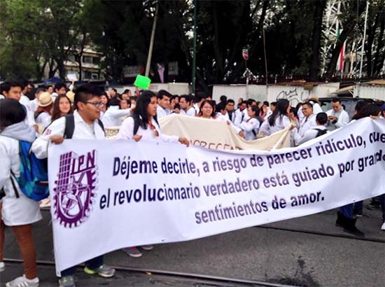 El reclamo de los estudiantes del IPN