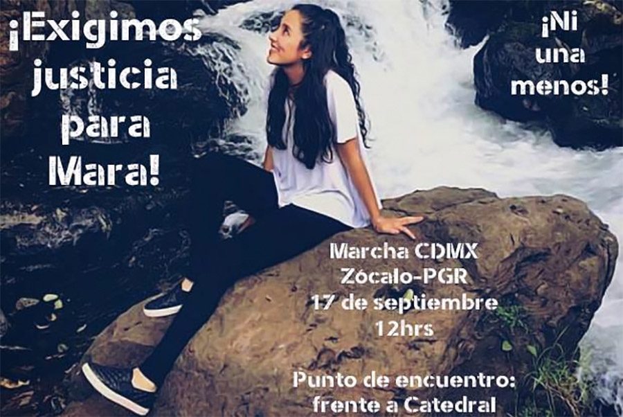 #JusticiaParaMara, la convocatoria para marchas en varias ciudades del país