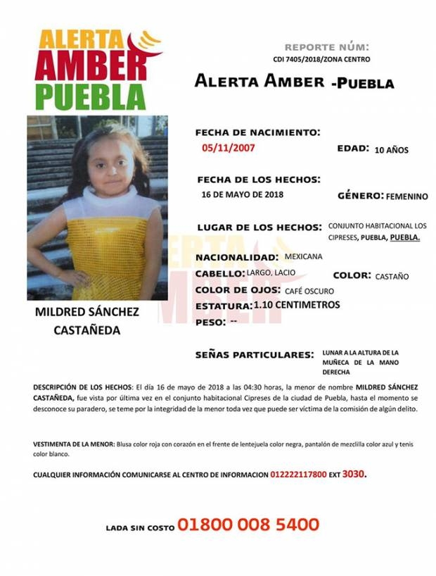 Encuentran a salvo a niña; huyó de su casa en conjunto Cipreses