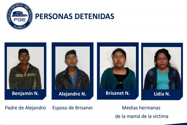 Tías de Flor Itzel participaron en su secuestro y asesinato en Chiconcuautla