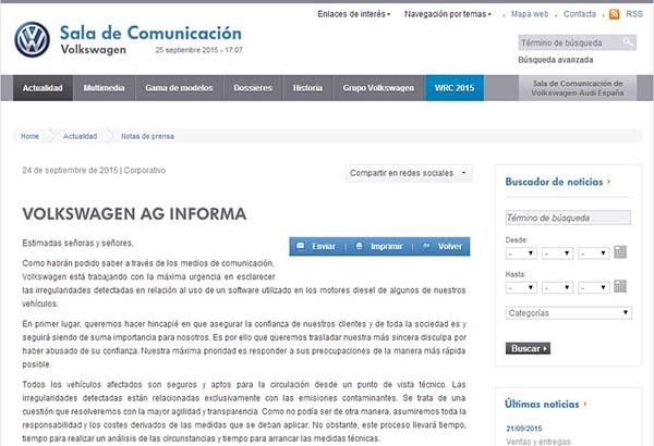 VW ofrece disculpas a sus clientes mexicanos “por haber abusado de su confianza”