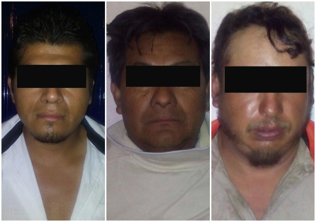 Detienen a tres hombres por ordeñar combustible de vehículos en Puebla